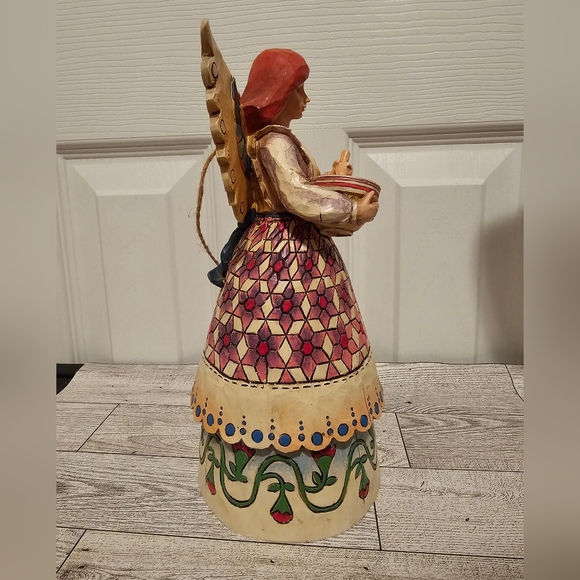Vintage 2002 Enesco Jim Shore Heartwood Creek Angel of Contentment Figure 9" NWT - Picture 2 of 8